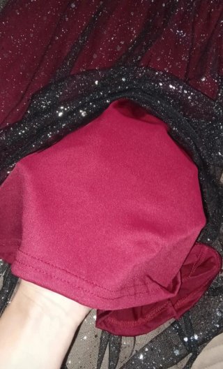Vestido tul brillante