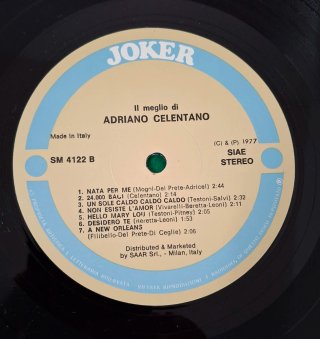 Adriano Celentano - Lo Mejor de Celentano LP