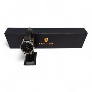 RELOJ FESTINA F20248 ESFERA NEGRA + ESTUCHE +CERTIFICADO