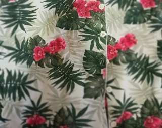 Falda short estampado floral