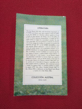 El Conde Lucanor (Spanish Edition)
