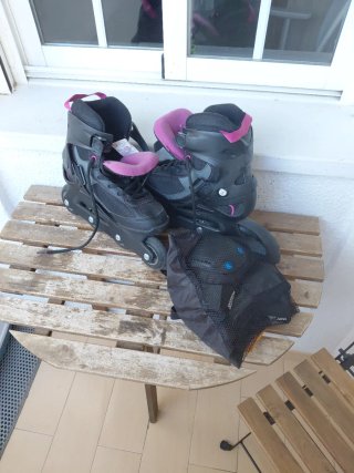 Patines Oxelo Talla 39 + Protecciones
