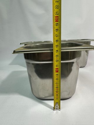 Set 3 Bacinelle Gastronomia acciaio inox pizzeria