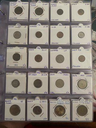 Colección de monedas del mundo