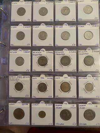 Colección de monedas del mundo