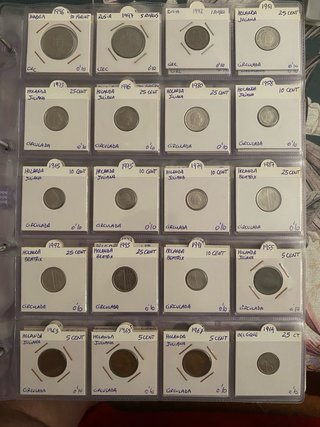 Colección de monedas del mundo