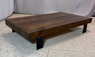 Mesa centro rústica madera maciza