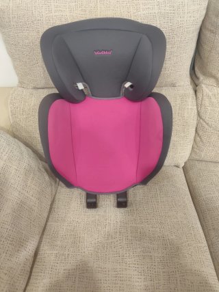 Silla de coche infantil Vivitta rosa y gris