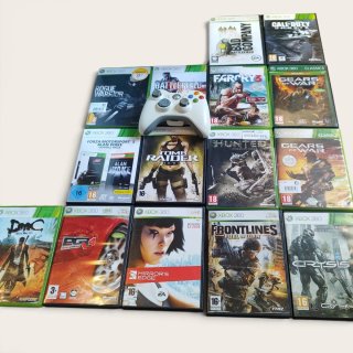 Lote Xbox 360 + 25 Juegos + Accesorios