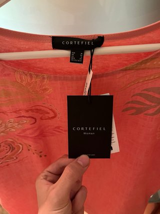 Camisola Cortefiel Manga Curta Estampada
