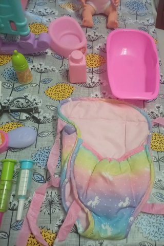 Lote Juguetes Bebé Muñecos Cuna Accesorios