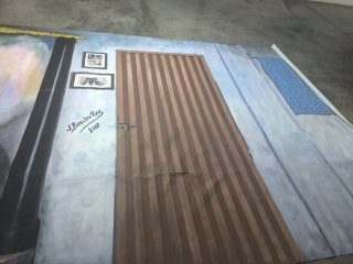 Lienzo super grande 11,5m x 3m Flamenco escenario