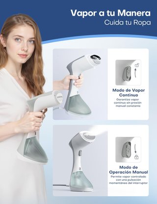 AROEVE plancha vertical vapor portátil 1300W