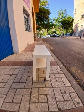 Zapatero blanco de madera