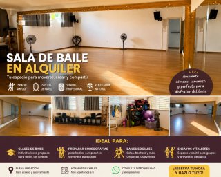 Alquiler Sala Bachata - Salsa  Intensivos verano.