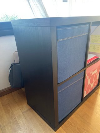 Estantería Kallax 4 cubos negra