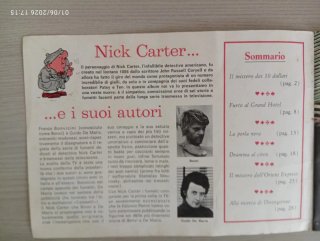 Mini album Nick Carter - Supplemento 1972