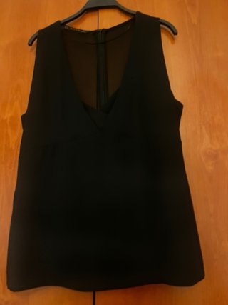 Top Zara Gasa Negro