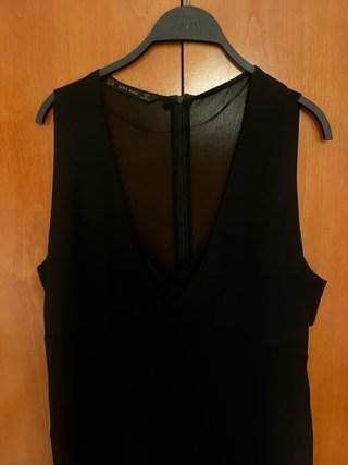 Top Zara Gasa Negro