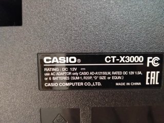 Teclado Casio CT-X3000