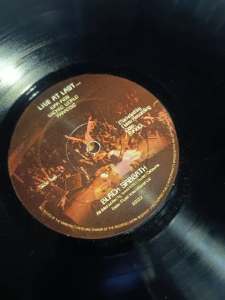 Vinilo Black Sabbath Live at Last