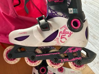 Patines en línea niña con bolsa