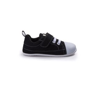 Zapatillas urbanas negras infantiles barefoot