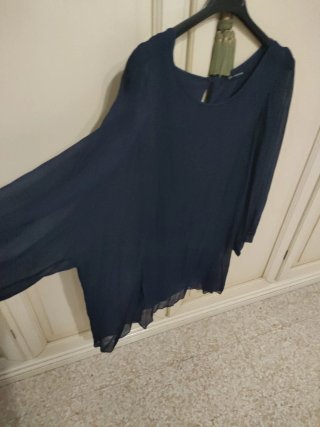 Blusa donna blu