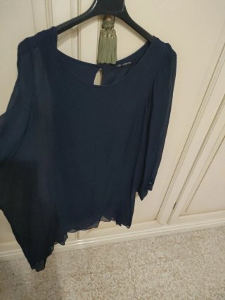 Blusa donna blu