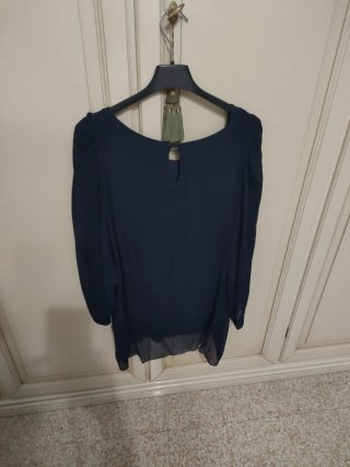 Blusa donna blu