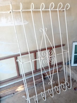 2 Rejas de Hierro Forjado Blancas
