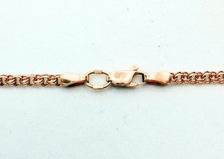 Cadena Arabesca de oro rosa 14k, 8.18 g, 55.5 cm.