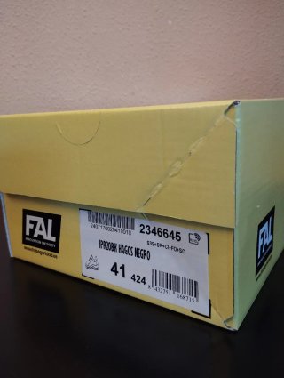 Zapatos de Seguridad FAL IPR20BK Hagos Negro T.41