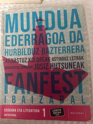 Euskara eta Literatura Batxilergoa 1