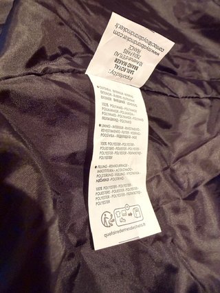 Parka Acolchada Caqui XL con Capucha