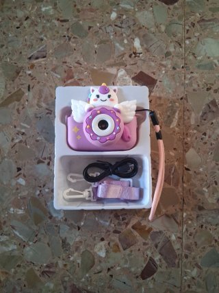 Cámara de fotos digital para niños de unicornio