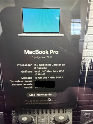 MacBook Pro i9 16" 1TB come nuovo, tastiera spagnola