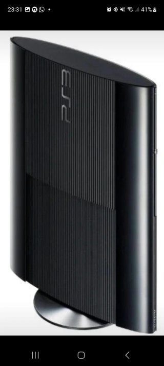 PS3 500gb  Super Slim + juegos con soporte vertica
