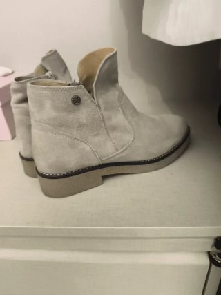 Botines de piel Porronet camel