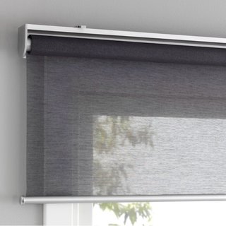Estor enrollable IKEA SKOGSKLOVER gris