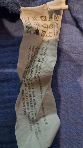 Camisa Pull&Bear azul manga larga talla M