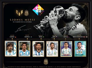 Cuadro Lionel Messi El Camino de la Leyenda