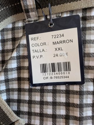 Pantalones cortos cuadros XXL con cinturón