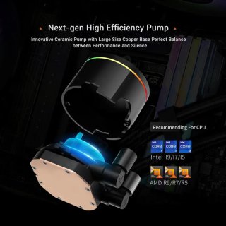 Raffreddatore CPU CPS DA360 Pro ARGB Digitale