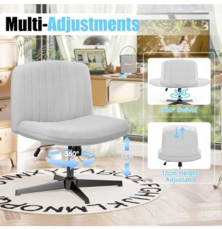 Silla de oficina ergonómica patas cruzadas