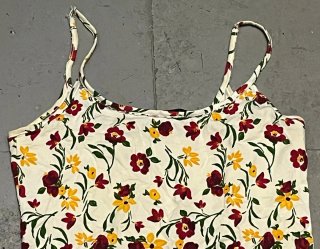 Vestido floral blanco y multicolor