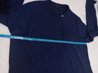 Blusa azul elegante