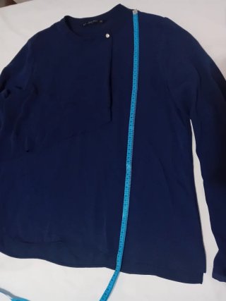 Blusa azul elegante
