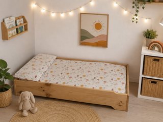 Cama Montessori Lufe Madera Natural