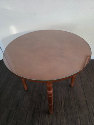 Mesa camilla madera maciza 80 cm